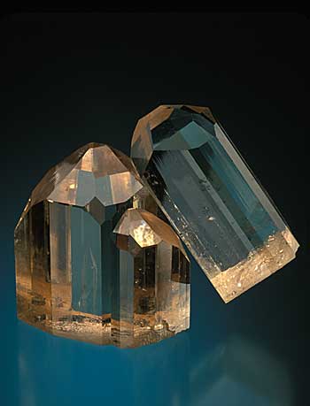 Intergrown Brown Topaz Crystals photo image